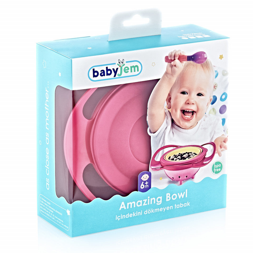 Bol multifunctional cu capac si rotire 360 grade BabyJem Amazing Bowl